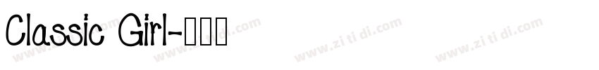 Classic Girl字体转换